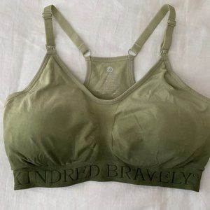 Kindred Bravely Sublime Nursing Maternity Sports Bra Green L